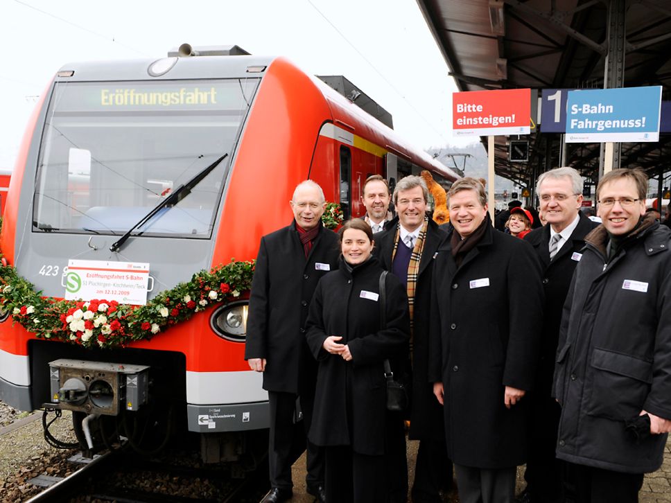 Eröffnungsfahrt der S1-Verängerung