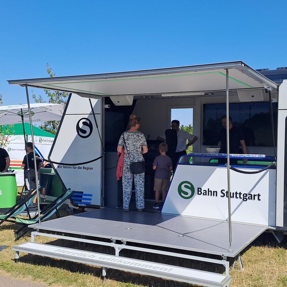 Unser Infomobil auf dem Lichterfestival