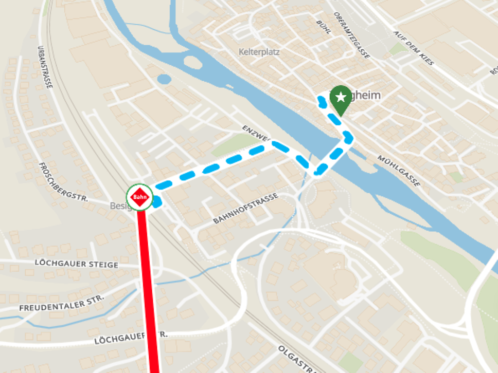 Wanderung Ludwigsburg nach Besigheim_Vom Bahnhof Besigheim zum Hauptbahnhof Stuttgart